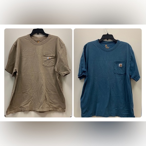 Like new! 2 Carhartt Classic Original Fit Pocket-Tee Shirts, XL - Picture 1 of 12